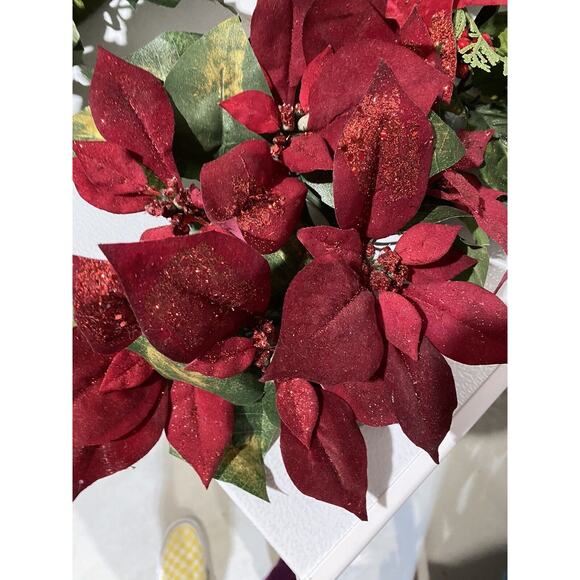 Holiday Candle Rings (4) Pine Berry Christmas Home Decor Gathering Various Sizes - Picture 5 of 16